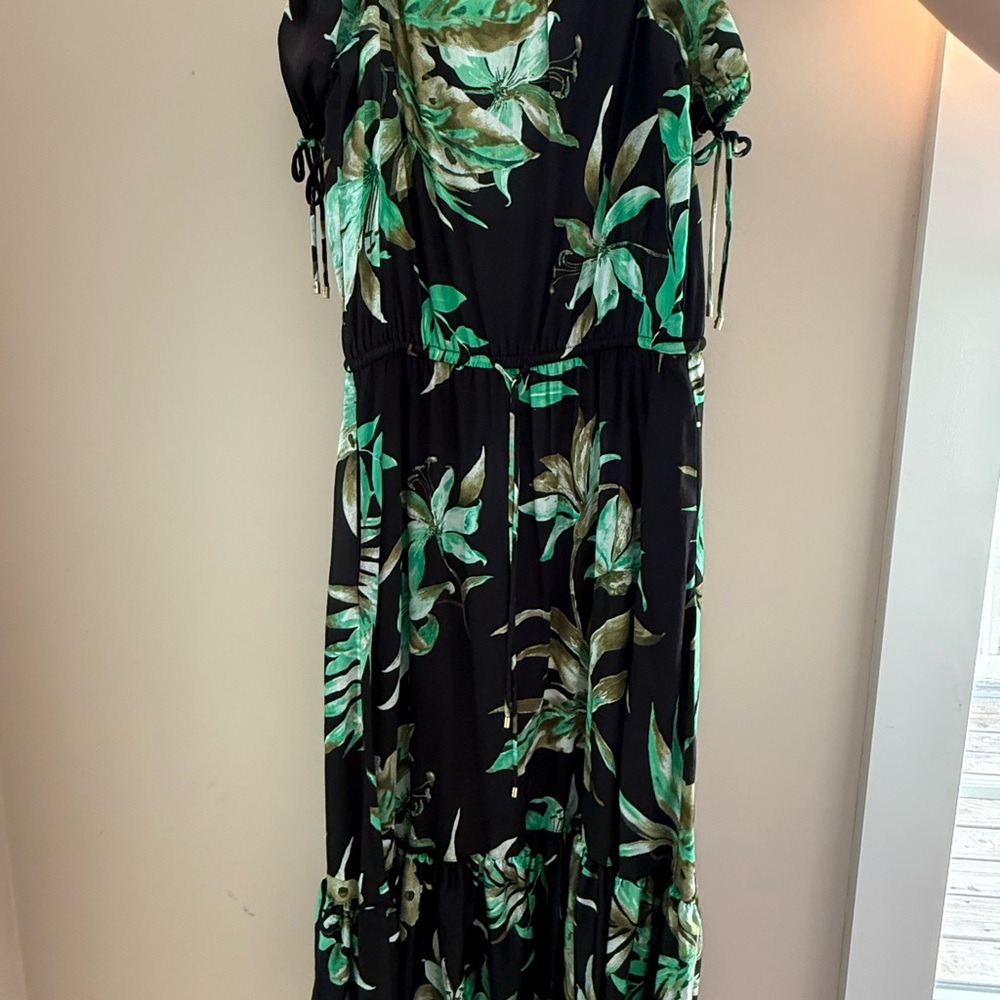 Lauren Ralph Lauren Black and Green Maxi Dress
